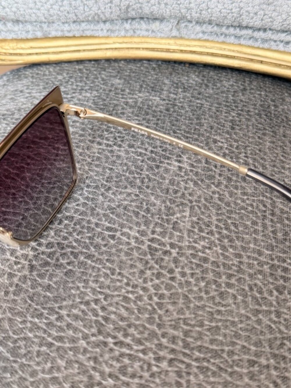 Prada Sunglasses PR 58WS VIY412 Square Woman Red (Garnet) - Picture 7 of 7
